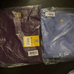 2 brand new wonderwink scrub tops